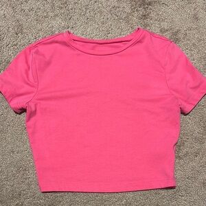 Hot pink crop top
